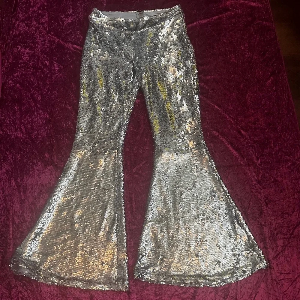 Silver Sequin Club EXX pants - Picture 8 of 9